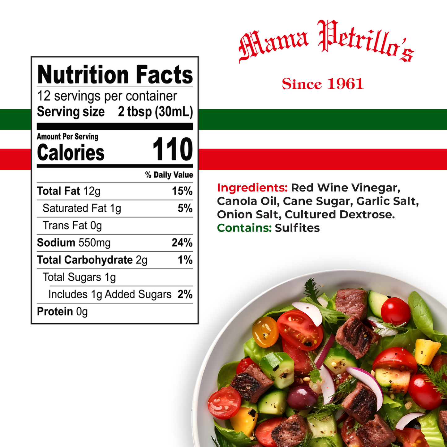 Mama Petrillo's Salad Dressing - 12 Pack